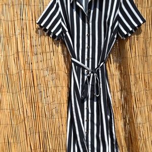 Stripe Dress button up